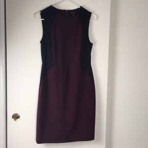 Apt 9 Maroon & Black Cocktail Dress